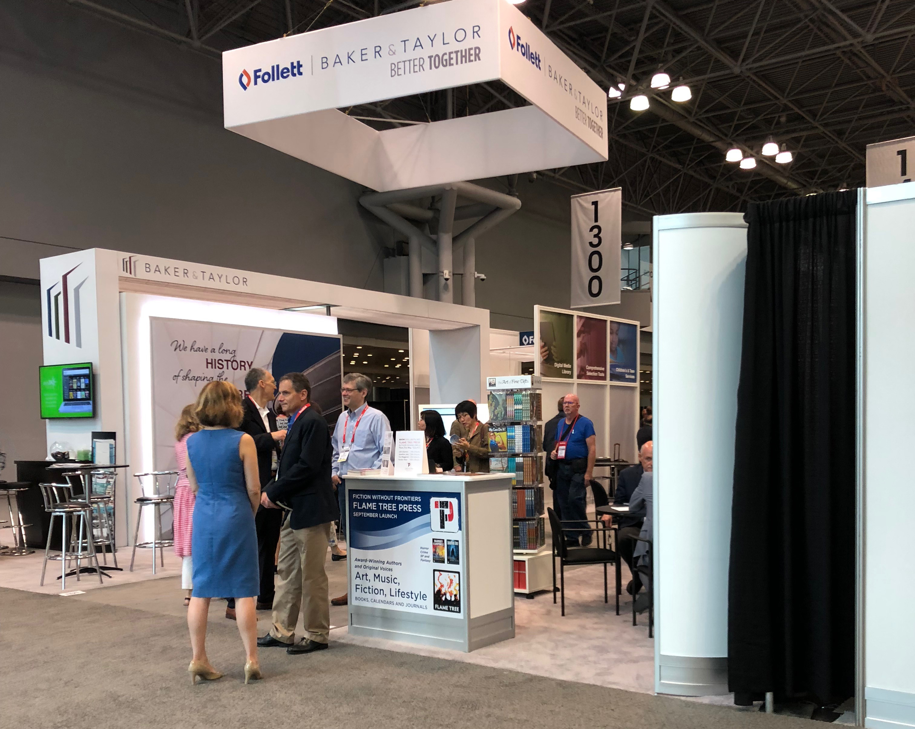 Flame Tree Press booth at BookExpo18