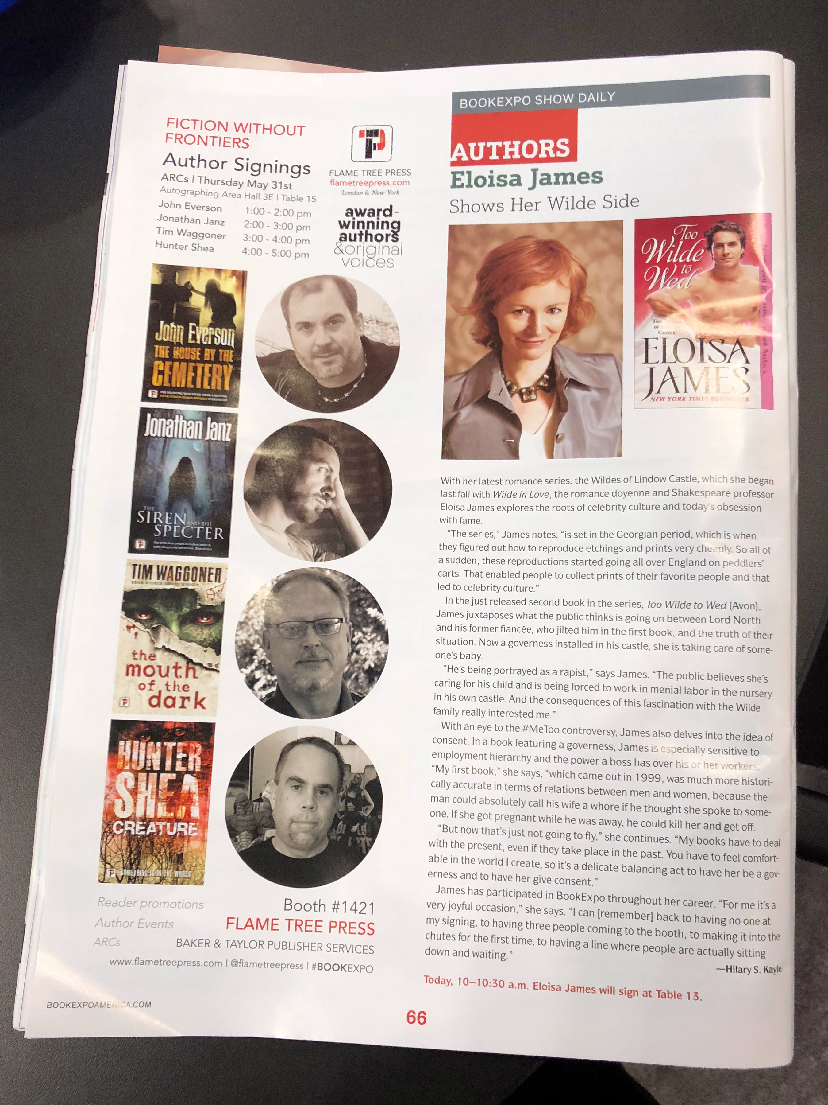 Publishers Weekly Show Daily, Flame Tree Press, at BookExpo18