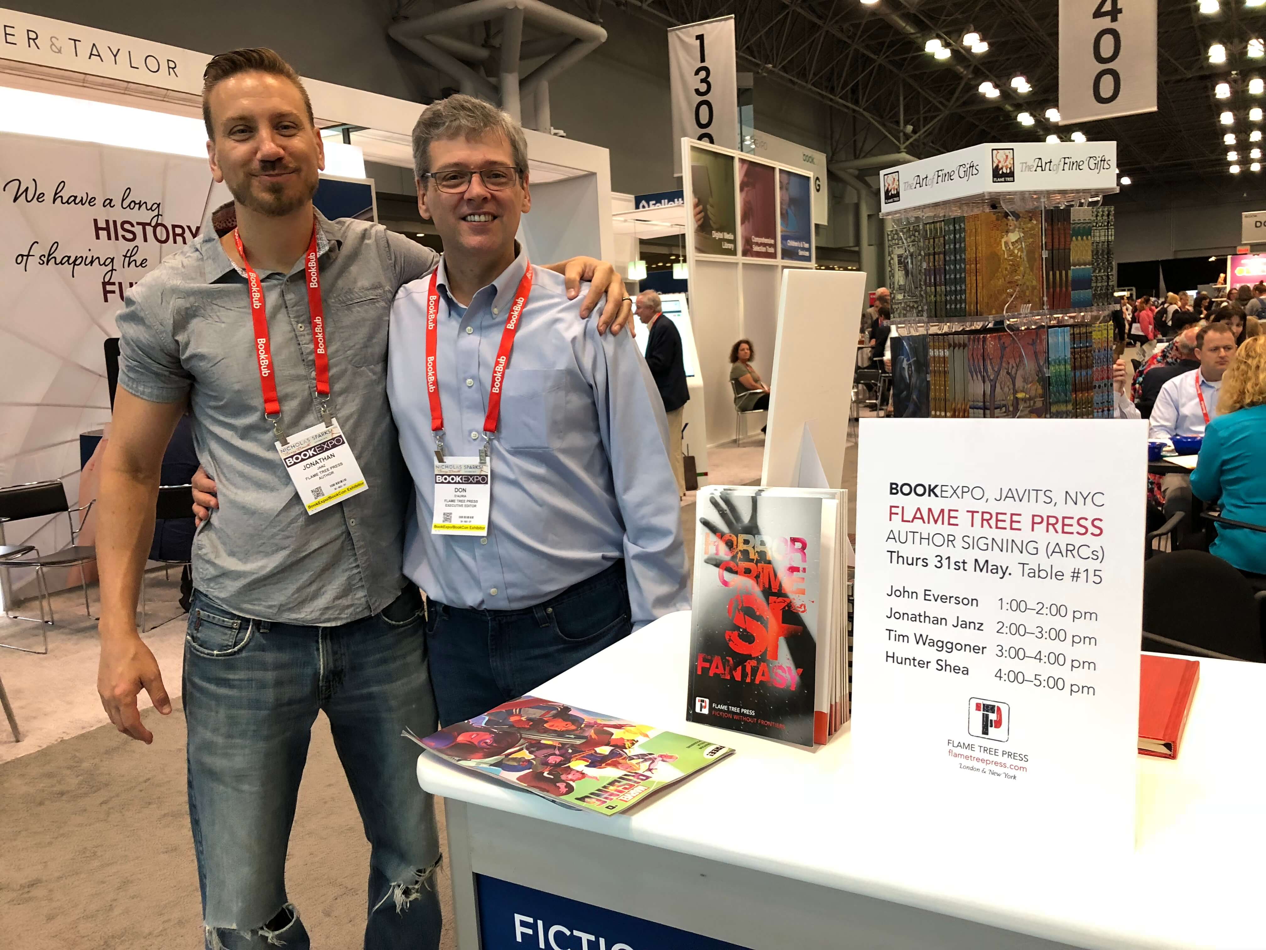 BookExpo18 Jonathan Janz and Don D'Auria