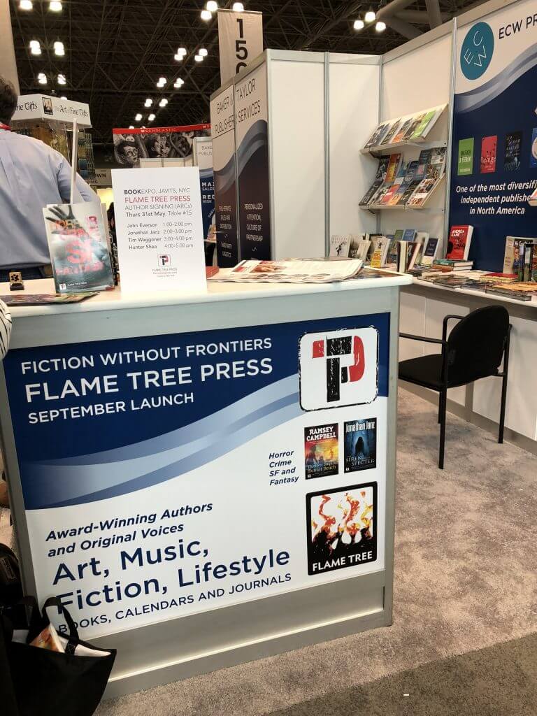 BookExpo18 Flame Tree Press Booth