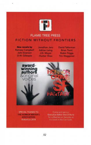 Flame Tree Press at StokerCon 2018